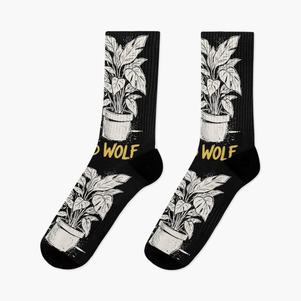 Item preview, Socially Exhausted Wolf Hoodie Grunge Dark Humor Introvert designed and sold by cabana.space.