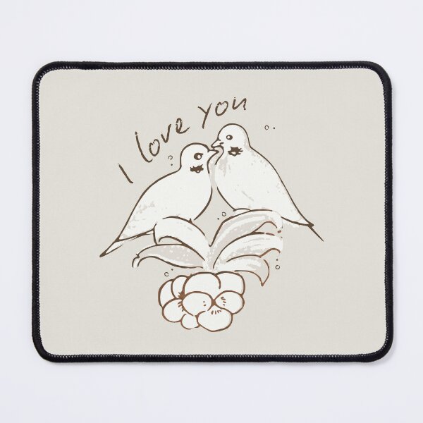 Item preview, Romantic Vintage Doves I Love You with Pansies designed and sold by TackyTime.
