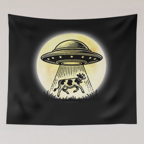 Item preview, Cow Abduction designed and sold by The Painted Lamb.