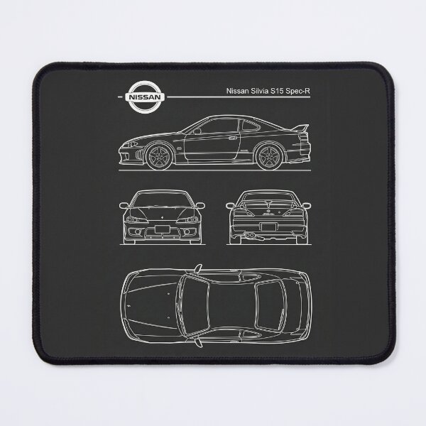 Item preview, Nissan Silvia S15 Spec-R Blueprint JDM Drift Legend Outline designed and sold by Motorline44.