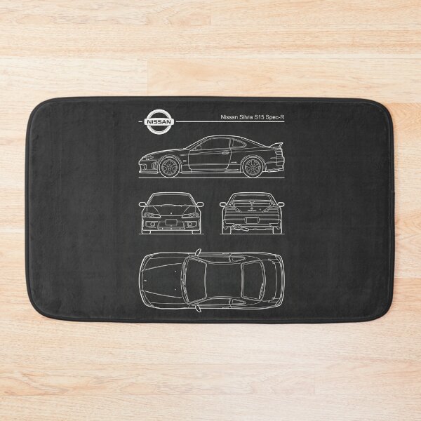 Item preview, Nissan Silvia S15 Spec-R Blueprint JDM Drift Legend Outline designed and sold by Motorline44.