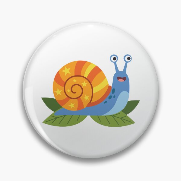 Item preview, Blue Snail with Orange Spiral Shell designed and sold by BetweenForms.