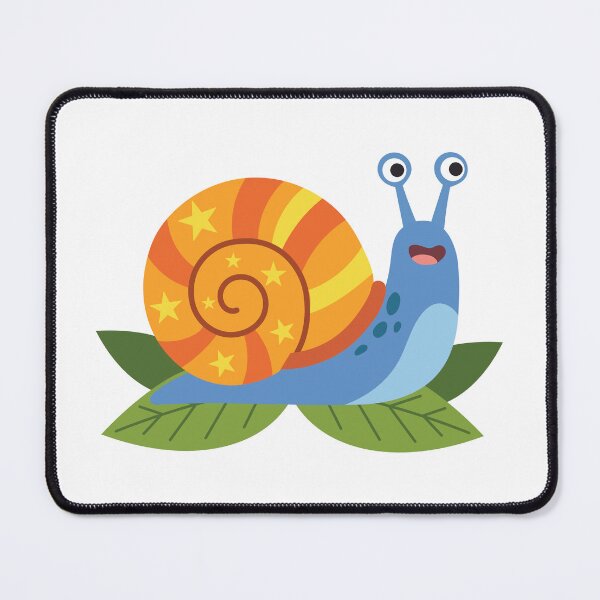 Item preview, Blue Snail with Orange Spiral Shell designed and sold by BetweenForms.