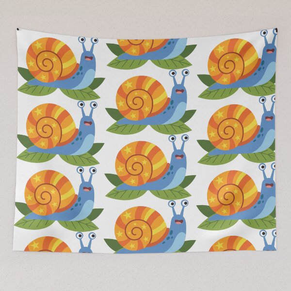 Item preview, Blue Snail with Orange Spiral Shell designed and sold by BetweenForms.