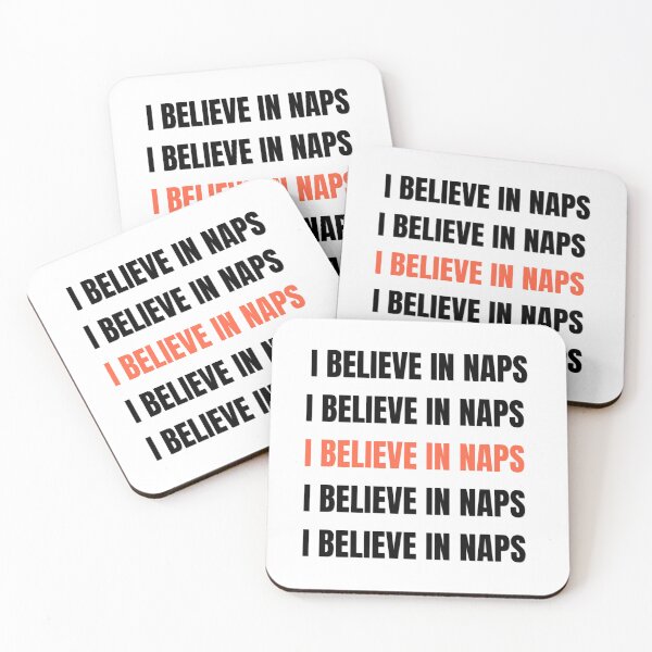 Item preview, I Believe In Naps Funny Typography Design | Sleep Lover Quote designed and sold by MimiSabu.