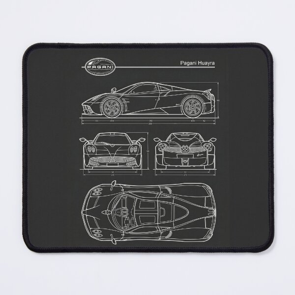Item preview, Pagani Huayra Blueprint Luxury Italian Hypercar Outline designed and sold by Motorline44.