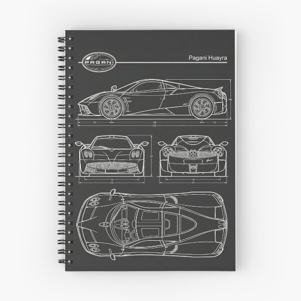 Item preview, Pagani Huayra Blueprint Luxury Italian Hypercar Outline designed and sold by Motorline44.