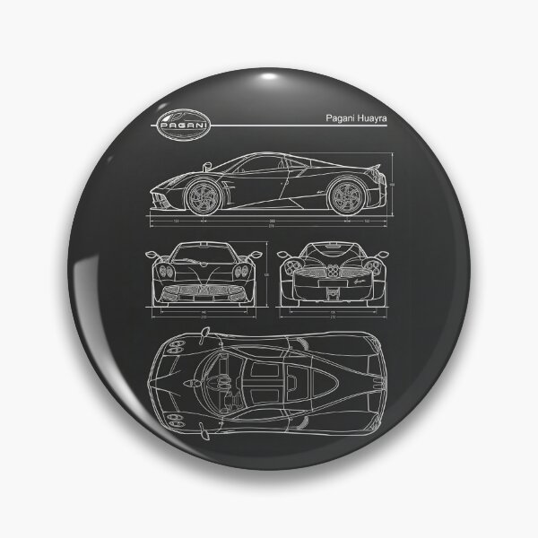 Item preview, Pagani Huayra Blueprint Luxury Italian Hypercar Outline designed and sold by Motorline44.
