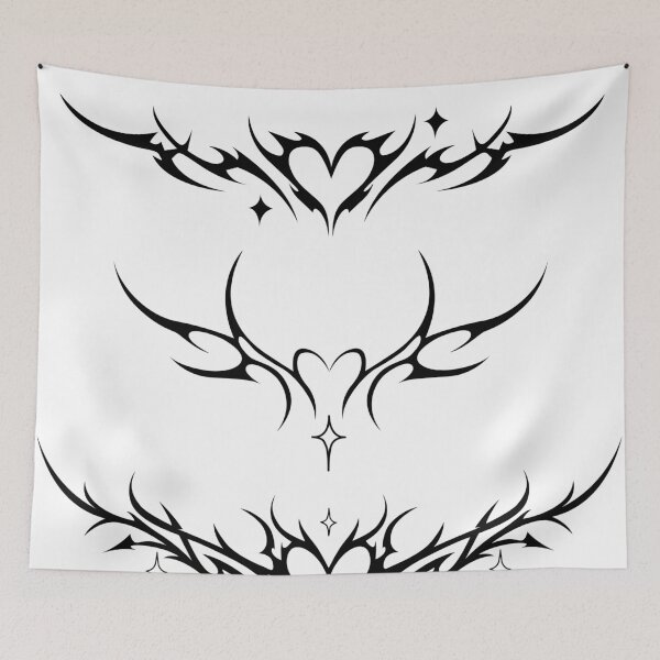 Item preview, Heart and Stars Y2K Sticker Pack. Cybergoth Tribal designed and sold by Tribalgothss.