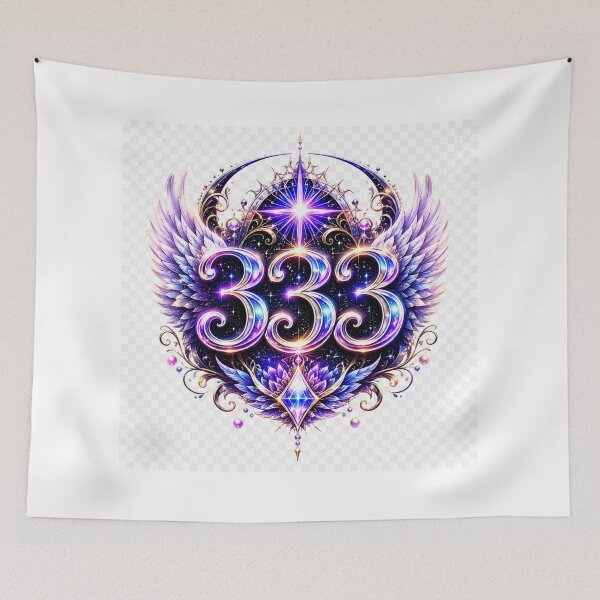 Item preview, Cosmic Angel Number 333 Manifestation Design designed and sold by HiteshArt111.