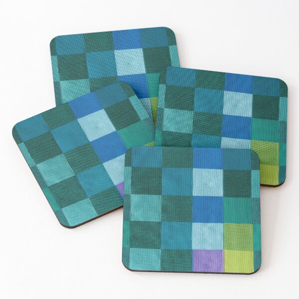 Item preview, Blue Vibes Vintage Patchwork Quilt designed and sold by AnimaliaStar.