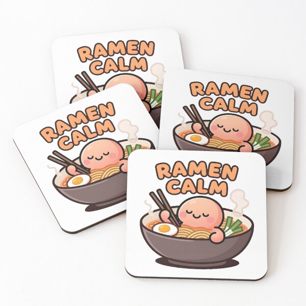Item preview, Ramen bowl with ingredients and the phrase ‘Ramen Calm’. designed and sold by wingoo22.