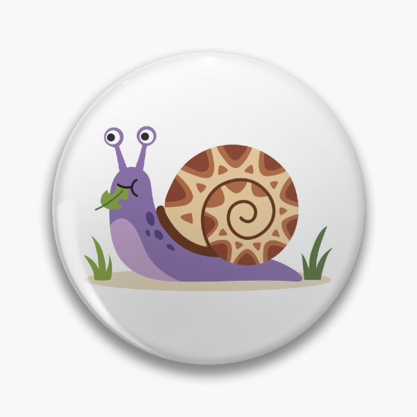 Item preview, Purple Snail with Brown Spiral Shell designed and sold by BetweenForms.