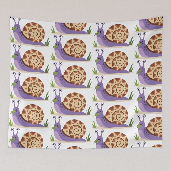 Item preview, Purple Snail with Brown Spiral Shell designed and sold by BetweenForms.