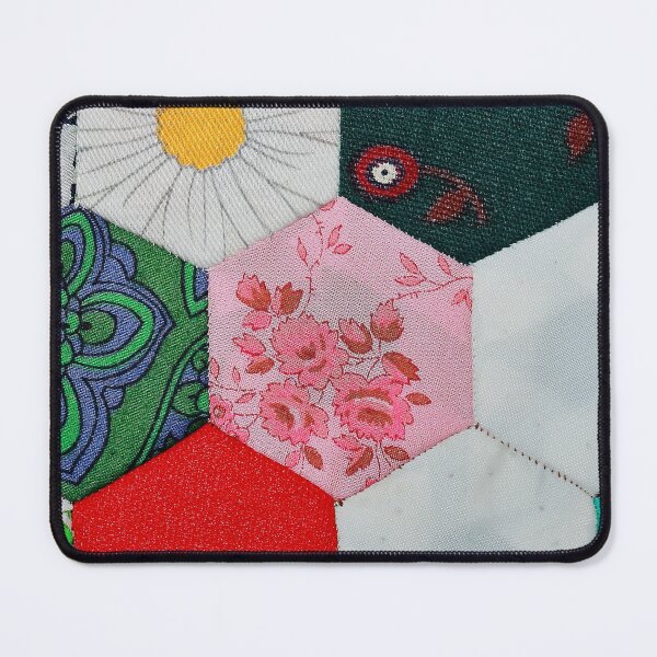 Item preview, Fun Vibes Vintage Patchwork Quilt designed and sold by AnimaliaStar.