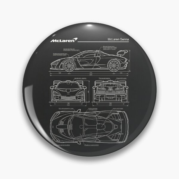 Item preview, McLaren Senna Blueprint Track Focused Ultimate Hypercar Outline designed and sold by Motorline44.