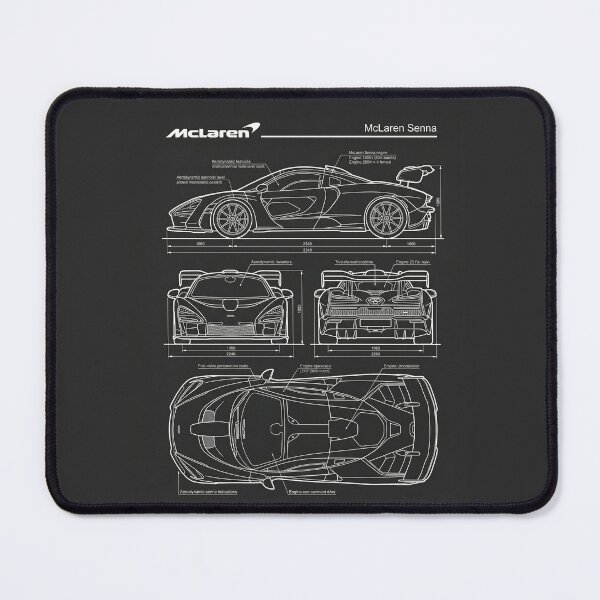 Item preview, McLaren Senna Blueprint Track Focused Ultimate Hypercar Outline designed and sold by Motorline44.
