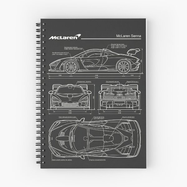 Item preview, McLaren Senna Blueprint Track Focused Ultimate Hypercar Outline designed and sold by Motorline44.