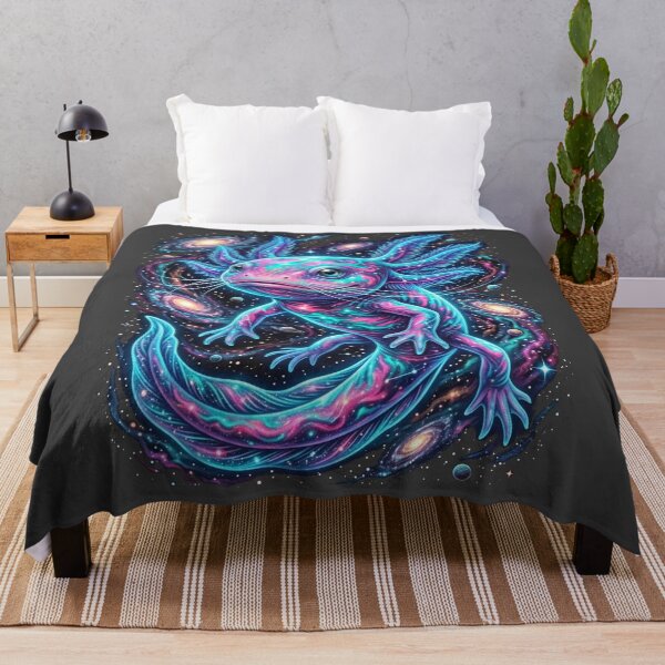Item preview, Cosmic Axolotl Galaxy Neon Space Art designed and sold by Alma en Cada Detalle.