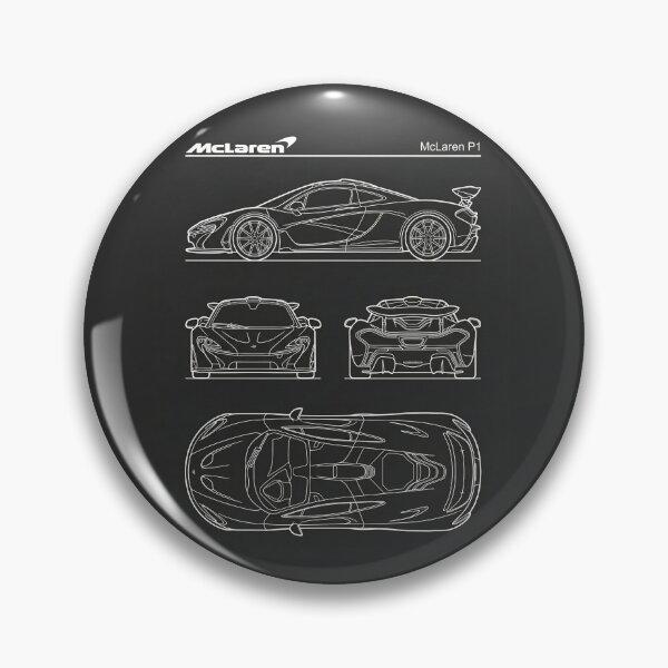 Item preview, McLaren P1 Blueprint Hybrid Hypercar Ultimate Series Outline designed and sold by Motorline44.