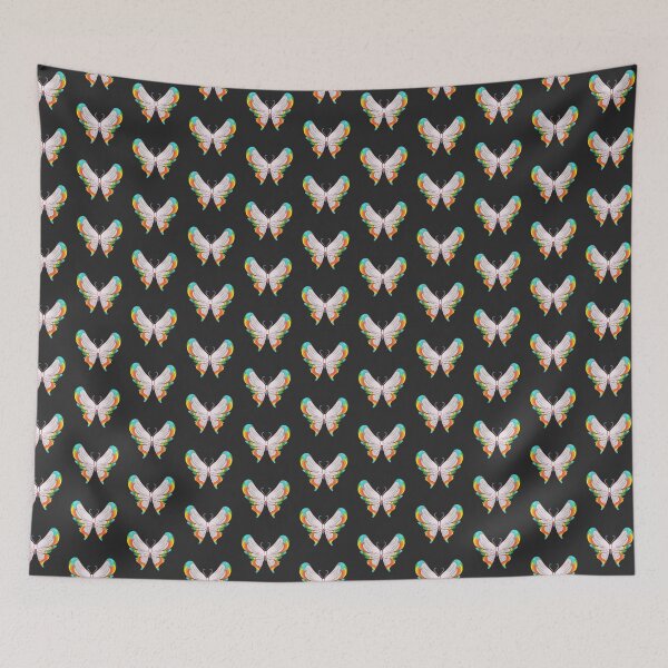 Item preview, Palia inspired RTB - Rainbow Tipped Butterfly repeating pattern designed and sold by FoxesAndFinnStudio.