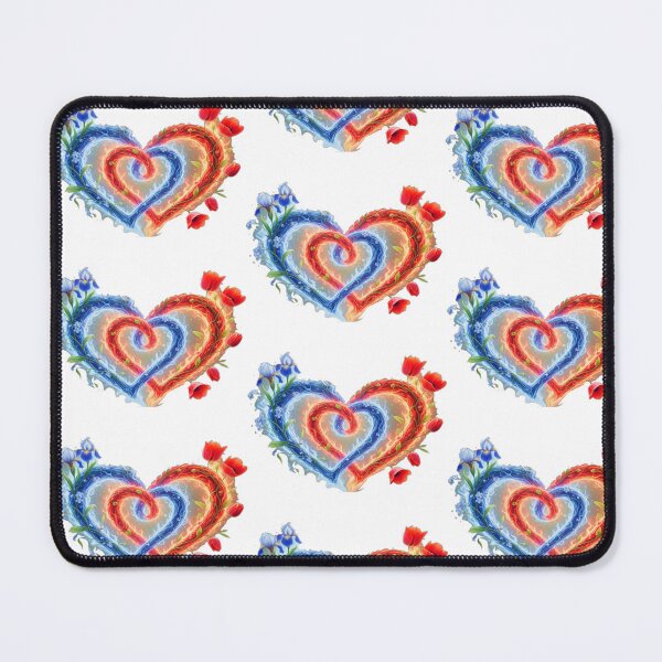 Item preview, Flaming Hearts of Flowers designed and sold by DesignbyDizdar.