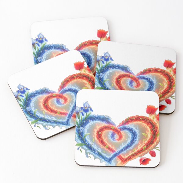Item preview, Flaming Hearts of Flowers designed and sold by DesignbyDizdar.