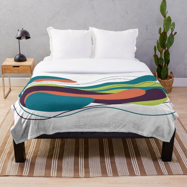 Item preview, Abstract Colorful Flowing Waves Illustration designed and sold by BetweenForms.