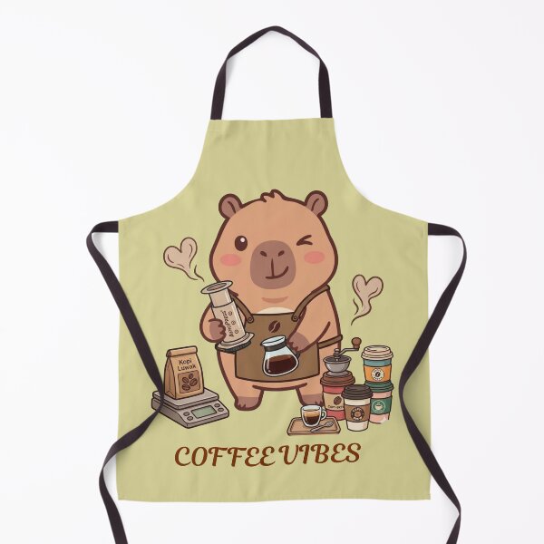 Item preview, Barista Capybara Coffee Vibes designed and sold by sanorastyle.