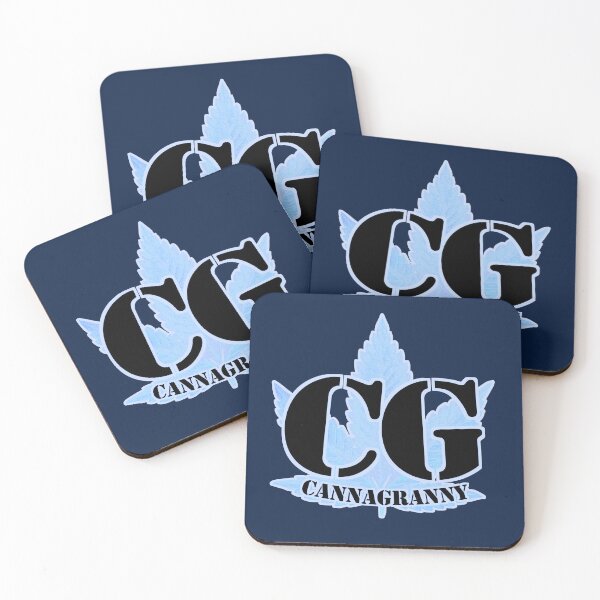 Item preview, CannaGranny™ CG Blue Leaf Logo Design designed and sold by  CannaGranny™ .