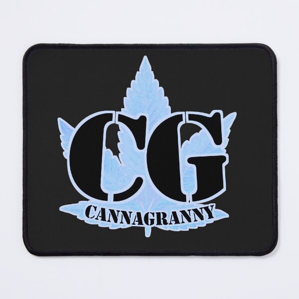 Item preview, CannaGranny™ CG Blue Leaf Logo Design designed and sold by CannaGranny™ .