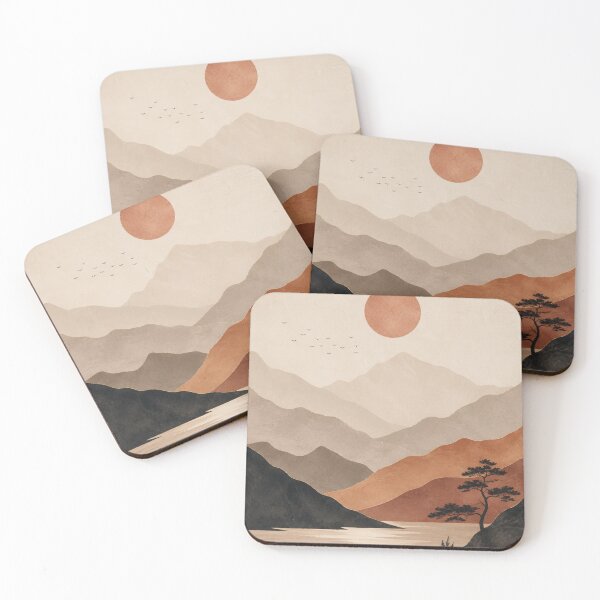 Item preview, Minimalist Japandi Landscape designed and sold by Creativeeworld777.