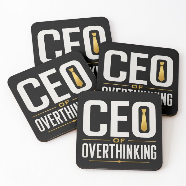 Item preview, CEO Of Overthinking Funny Corporate Mental Health Humor Gift T-Shirt designed and sold by SociallyDrained.