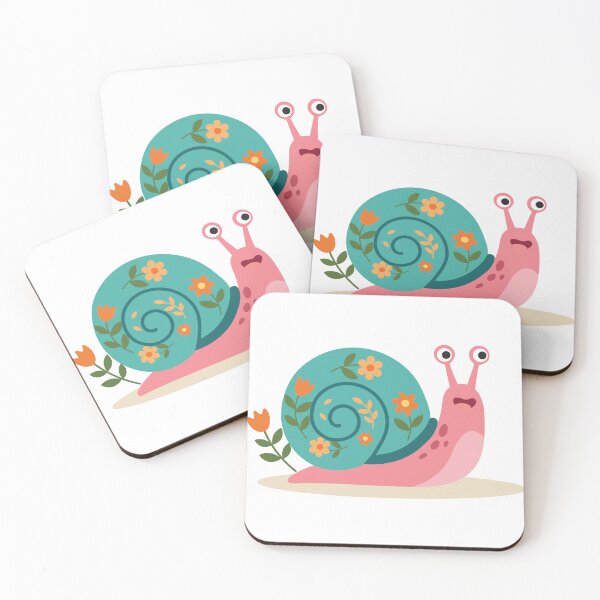 Item preview, Pink Snail with Floral Spiral Shell designed and sold by BetweenForms.