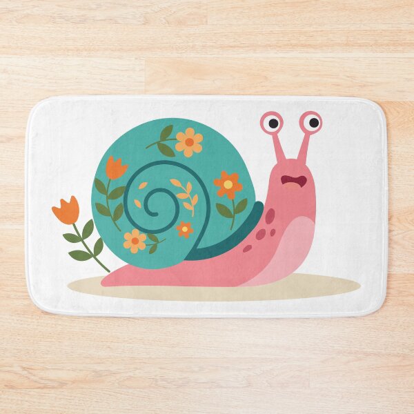 Item preview, Pink Snail with Floral Spiral Shell designed and sold by BetweenForms.