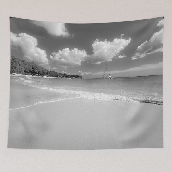 Item preview, Barbados Sands Seascape Monochrome designed and sold by Londonimages.