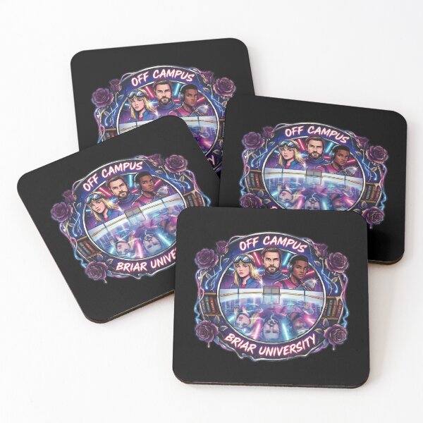 Item preview, Briar University Hockey Romance Retro Neon - Off Campus Series Fan Art designed and sold by Stardust Motel.