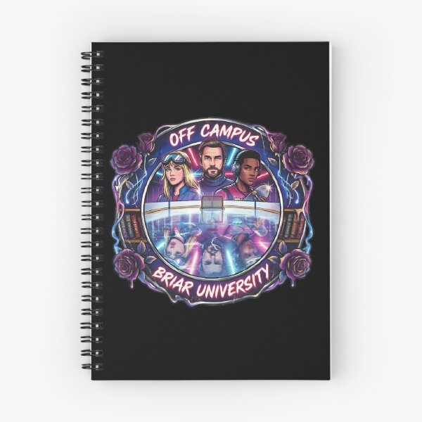 Item preview, Briar University Hockey Romance Retro Neon - Off Campus Series Fan Art designed and sold by Stardust Motel.