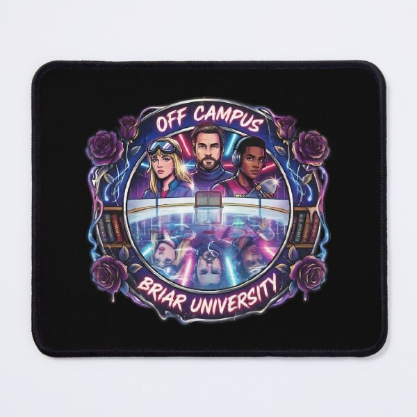 Item preview, Briar University Hockey Romance Retro Neon - Off Campus Series Fan Art designed and sold by Stardust Motel.