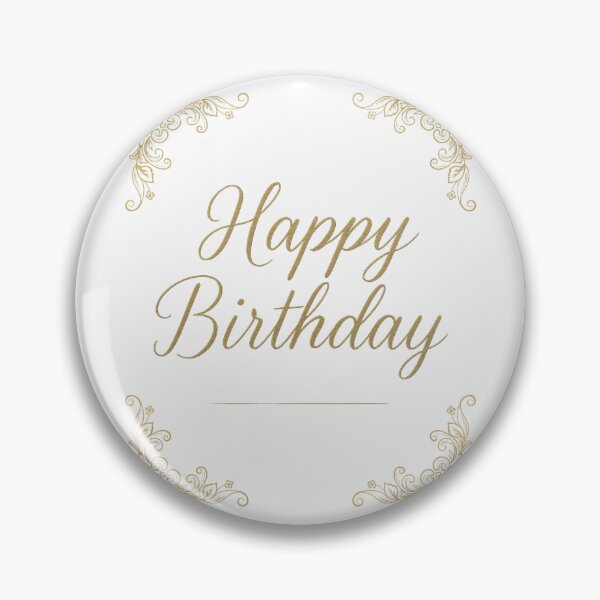Item preview, Happy Birthday Elegant Gold Calligraphy designed and sold by Innova_Creations.