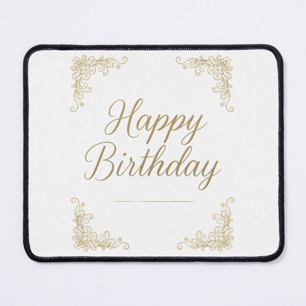 Item preview, Happy Birthday Elegant Gold Calligraphy designed and sold by Innova_Creations.