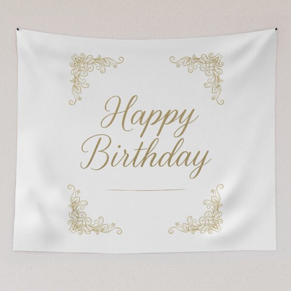 Item preview, Happy Birthday Elegant Gold Calligraphy designed and sold by Innova_Creations.