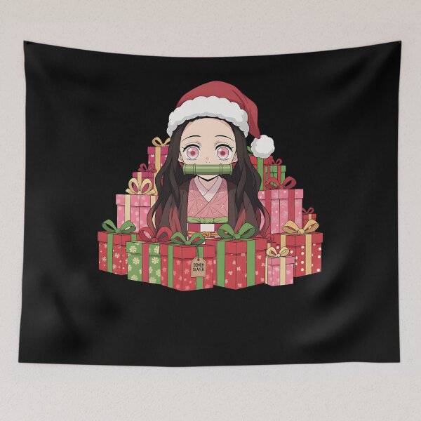 Item preview, nezuko christmas demon slayer designed and sold by siennalabeoo.