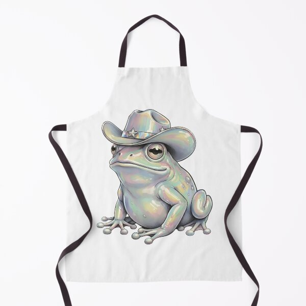 Item preview, Iridescent Cowboy Frog Shimmer Yeehaw Art designed and sold by GymTanLaundry.