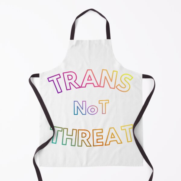 Item preview, Trans Not Threat - LGBTQ+ Pride Outline Typography designed and sold by ConcepTWM.