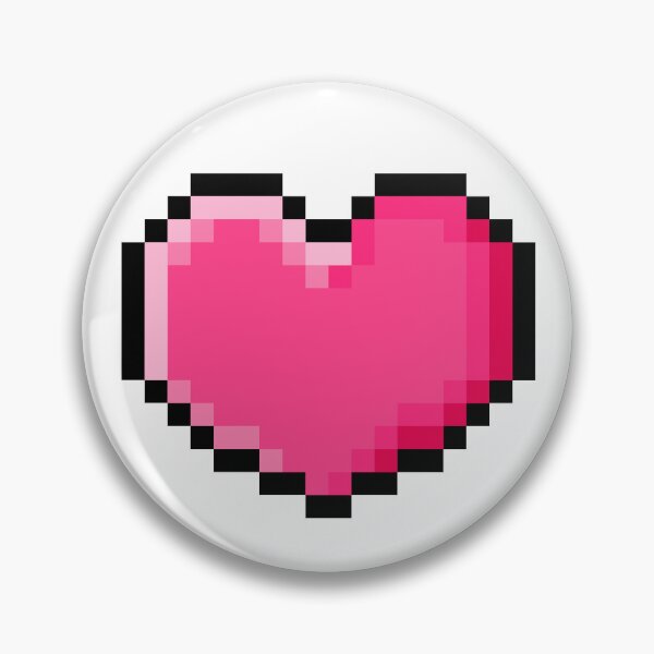 Item preview, Retro Pixel Heart Icon designed and sold by UncleElijahsArt.