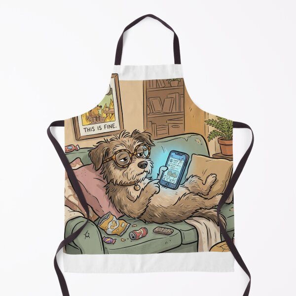 Item preview, Doom Scrolling Dog designed and sold by AffordaBiliTees.