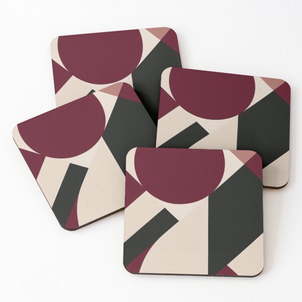 Item preview, Abstract Red Black and beige Pattern designed and sold by ZedColors.