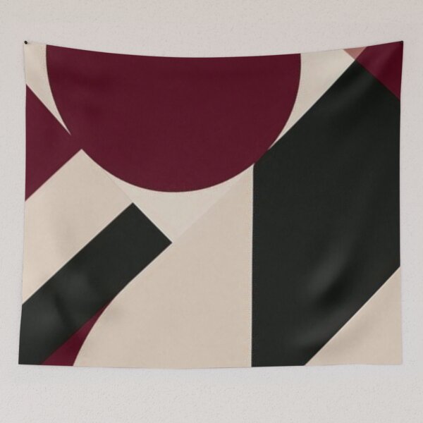 Item preview, Abstract Red Black and beige Pattern designed and sold by ZedColors.