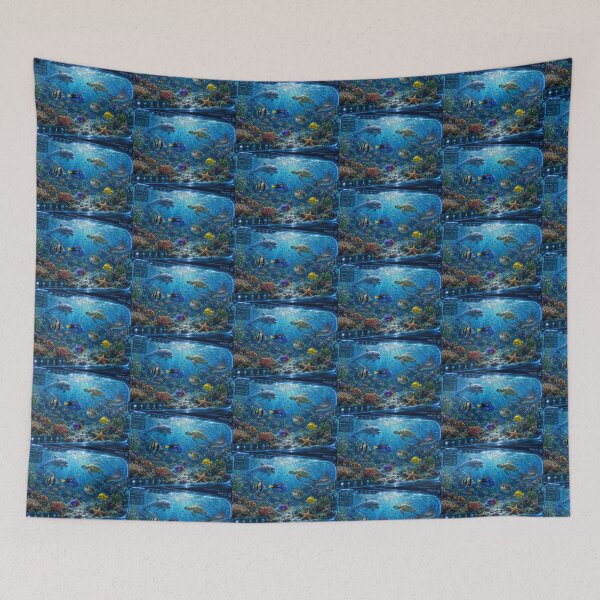 Item preview, Frutiger Aero Tropical Reef Tank designed and sold by CraftyPawsSB.